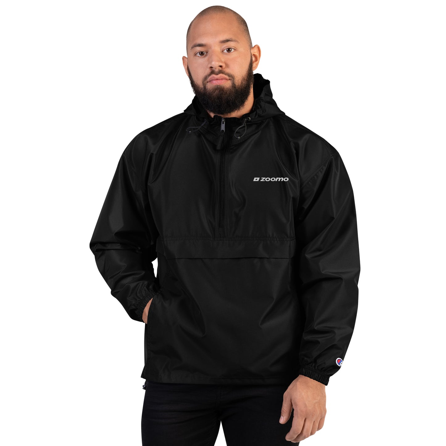 Zoomo Embroidered Packable Jacket